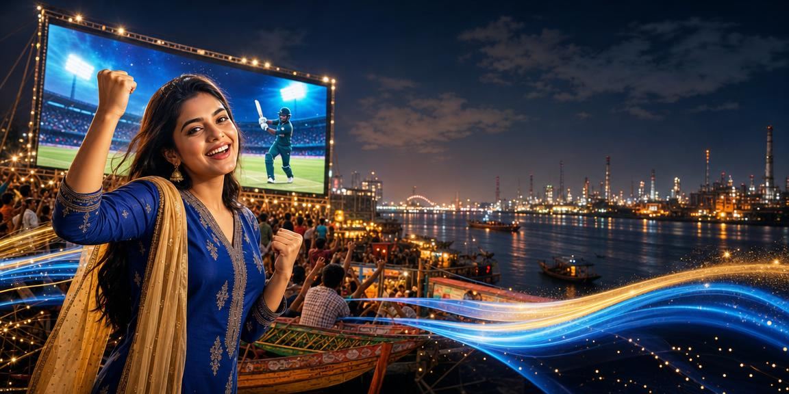 নারায়ণগঞ্জে সমুদ্র সৈকতে ক্রিকেট বেটিং পুরস্কার উপভোগ করছেন এক তরুণ